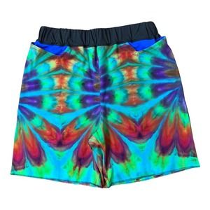 1 of 1 Custom Tie Dye Shorts, fits 32”-38” elastic waistband, reworked shorts